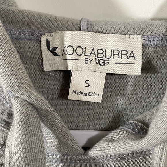 Koolaburra by UGG Brushed Sweater Knit Hoodie in Light Gray Size Small - Picture 7 of 8